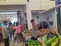 Polsek Bukit Batu Gelar Patroli Kamtibmas dan Kunjungi Pasar Rakyat Tangkiling