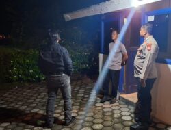 Dukung Sitkamtibmas, Piket Polsek Bukit Batu Patroli dan Kunjungi Pos Satpam Rungan Sari Subud