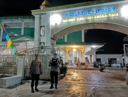 Pastikan Tarawih Aman, Personel Polresta Palangka Raya Laksanakan Pengamanan Tiga Masjid
