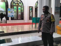 Jaga Kondusifitas Ramadan, Polsek Bukit Batu Amankan Tarawih di Masjid Al-Amin