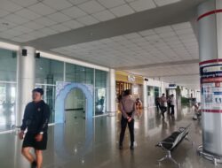 Jaga Stabilitas Penerbangan, Satpamobvit Polresta Palangka Raya Intensifkan Patroli di Bandara Tjilik Riwut