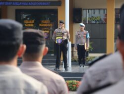 Pimpin Apel Pagi, Kasatpamobvit Polresta Palangka Raya Ingatkan Pedomani SOP saat Bertugas
