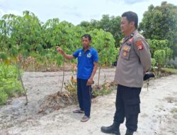 Pererat Sinergitas, Bhabinkamtibmas Kelurahan Pager Monitoring Kesiapan Lahan Tanam Warga