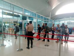 Satpamobvit Polresta Palangka Raya Amankan Aktivitas di Bandara Tjilik Riwut
