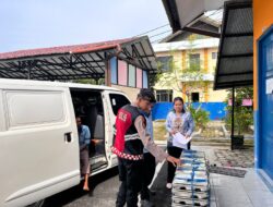 Dukung Program Nasional, Satsamapta Polresta Palangka Raya Amankan Distribusi MBG ke Sekolah