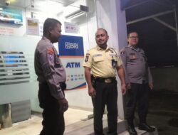 Perkuat Keamanan Perbankan, Patroli Personel Polsek Bukit Batu Sambangi ATM BRI Tangkiling