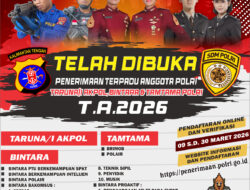 Polda Kalteng Buka Pendaftaran Rekruitmen Polri Tahun 2026 Jalur Akpol, Bintara dan Tamtama Gratis