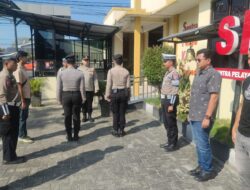 Pastikan Kesiapsiagaan di Mako, Piket Fungsi dan SPKT Polresta Palangka Raya Laksanakan Serah Terima Tugas