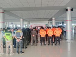Dukung Pengamanan Mudik, Satpamobvit Polresta Hadiri Apel Pembukaan Posko Angkutan Udara Lebaran