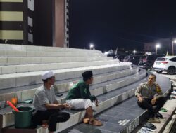 Jamin Keamanan Saat Tarawih, Polsek Sabangau Datangi Masjid Kubah Hijau Al-Abrar