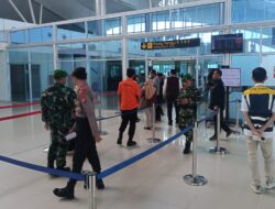 Satpamobvit Polresta Palangka Raya Jamin Keamanan Arus Mudik di Bandara Tjilik Riwut