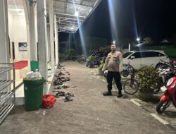 Jaga Keamanan saat Tarawih, Polsek Bukit Batu Laksanakan Pengamanan di Masjid Al-Amin