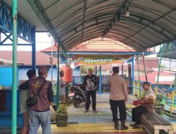 Cek Kesiapan Wisata Jelang Lebaran, Kapolsek Sabangau Tinjau Dermaga Kereng Bangkirai