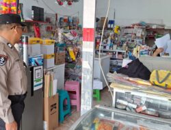 Sambangi Toko ATK, Polsek Bukit Batu Gelar Patroli Dialogis