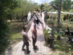 Libur Cuti Bersama, Polsek Bukit Batu Tinjau Objek Wisata Matan Andau