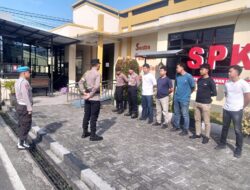 Siap Optimalkan Pelayanan, Pamapta II SPKT Polresta Palangka Raya tadi Pimpin Serah Terima Tugas