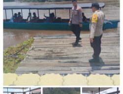 Datangi Pelabuhan Sei Gohong, Polsek Bukit Batu Hadirkan Rasa Aman