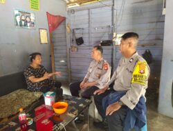 Sambangi Penduduk, Polsek Sabangau Ajak Pelihara Kondusivitas Wilayah