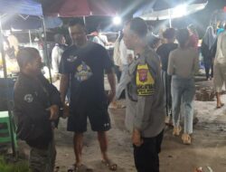 Polri untuk Masyarakat, Polsek Sabangau Patroli Sambang ke Pasar Rakyat di Kalampangan