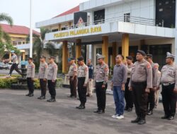Pimpin Apel Pagi, Kasikum Polresta Palangka Raya Tekankan Disiplin Personel