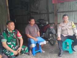 Perkuat Kemitraan, Bhabinkamtibmas Polsek Bukit Batu Hadir di Tengah Warga Marang