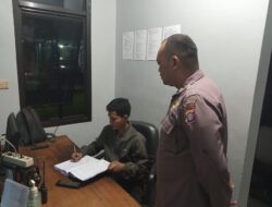 Jaga terus Kamtibmas, Patroli Personel Polsek Sabangau Datangi Pos Jaga Gardu Induk PLN di Sabaru