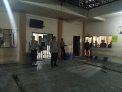 Cegah Potensi Gangguan, Polresta Palangka Raya Cek Keamanan Ruang Tahanan saat Malam Hari