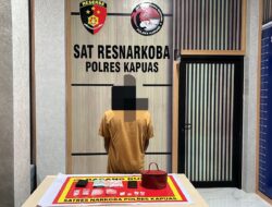 Satresnarkoba Polres Kapuas Ungkap Kasus Sabu di Kapuas Timur, Petani Diamankan