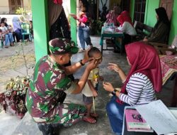 Percepat Penurunan Stunting di Wonodadi, Babinsa Salam Aktif Dampingi Posyandu
