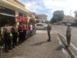 Untuk Tingkatkan Pelayanan, Pamapta II SPKT Polresta Palangka Raya Pimpin Apel Serah Terima Tugas