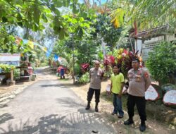 Piket Polsek Bukit Batu Tinjau Kamtibmas ke Lokasi Wisata Alam Batu Banama