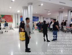 Polri untuk Masyarakat, Satpamobvit Polresta Palangka Raya Siaga di Bandara Tjilik Riwut