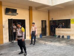 Pamapta III SPKT dan Piket Fungsi Polresta Palangka Raya Lakukan Pengecekan di Rutan