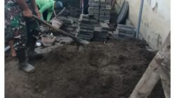 Wujud Kepedulian, Babinsa Garum Turun Tangan Bantu Pembuatan MCK Warga