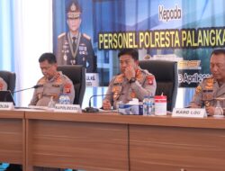 Di Depan Kapolda Kalteng, Kapolresta Palangka Raya Paparkan Situasi Kesatuan