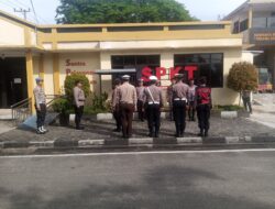 Jamin Kesiapan Tugas dan Pelayanan, Pamapta I SPKT Polresta Palangka Raya tadi Pimpin Apel Serah Terima Piket