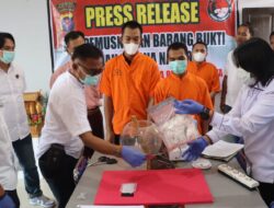 Hadiri Pemusnahan Barang Bukti Narkotika, Sattahti Polresta Palangka Raya Dukung Penegakan Hukum