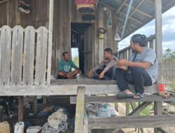 Sambil Berdialog dengan Warga Pager, Bhabinkamtibmas Polsek Rakumpit Sharing Kamtibmas