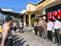Jaga Kontinuitas dalam Pelayanan, Piket Fungsi dan SPKT Polresta Palangka Raya Gelar Serah Terima Jaga