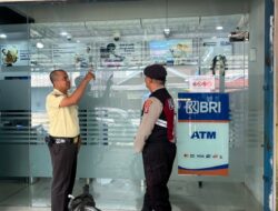 Patroli Objek Vital, Satsamapta Polresta Palangka Raya Sambangi Kantor BRI Jalan Rajawali