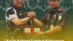 Kejati Kalteng Sambut Kunjungan DANPUSPOM TNI AD, Perkuat Kerja Sama Institusi