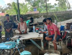 Dukung May Day, Bhabinkamtibmas Polsek Pahandut Datangi PT Graha Beton di Langkai