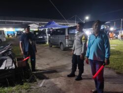 Jaga Aktivitas Warga, Polsek Sabangau Patroli ke Pasar Rakyat Kalampangan
