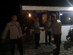 Demi Pertahankan Kamtibmas, Piket Polsek Bukit Batu Patroli dan Kunjungi Pos Satpam Rungan Sari Subud