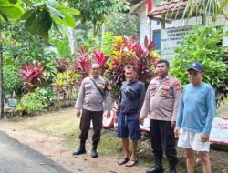 Demi Rasa Aman, Polsek Bukit Batu Patroli Jalan Kaki di Objek Wisata Batu Banama