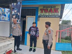 Cek Kesiapan Penanggulangan Karhutla, Polsek Pahandut Tinjau Armada dan Personel TSAK