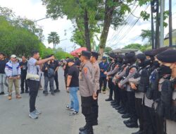 Pam Aksi Damai, Polresta Palangka Raya Jaga Keamanan Penyampaian Aspirasi Aliansi Masyarakat Kalteng Bergerak