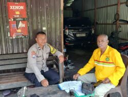Sosialisasikan Maklumat Kapolda, Bhabinkamtibmas Marang Ajak Warga Cegah Karhutla