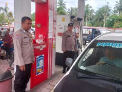 Kunjungi SPBU, Polsek Bukit Batu Ciptakan Rasa Aman Semua Kalangan
