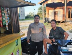 Patroli di Pemukiman Petuk Barunai, Polsek Rakumpit Ingatkan Masyarakat Waspada Aksi Curanmor 